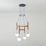 Black Walnut Chandelier View 17 | Arbor Black Walnut Chandelier | The Black Walnut Gallery | JINSHE | JINSHE