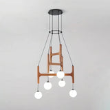 Black Walnut Chandelier View 18 | Arbor Black Walnut Chandelier | The Black Walnut Gallery | JINSHE | JINSHE