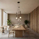 Black Walnut Chandelier View 6 | Arbor Black Walnut Chandelier | The Black Walnut Gallery | JINSHE | JINSHE