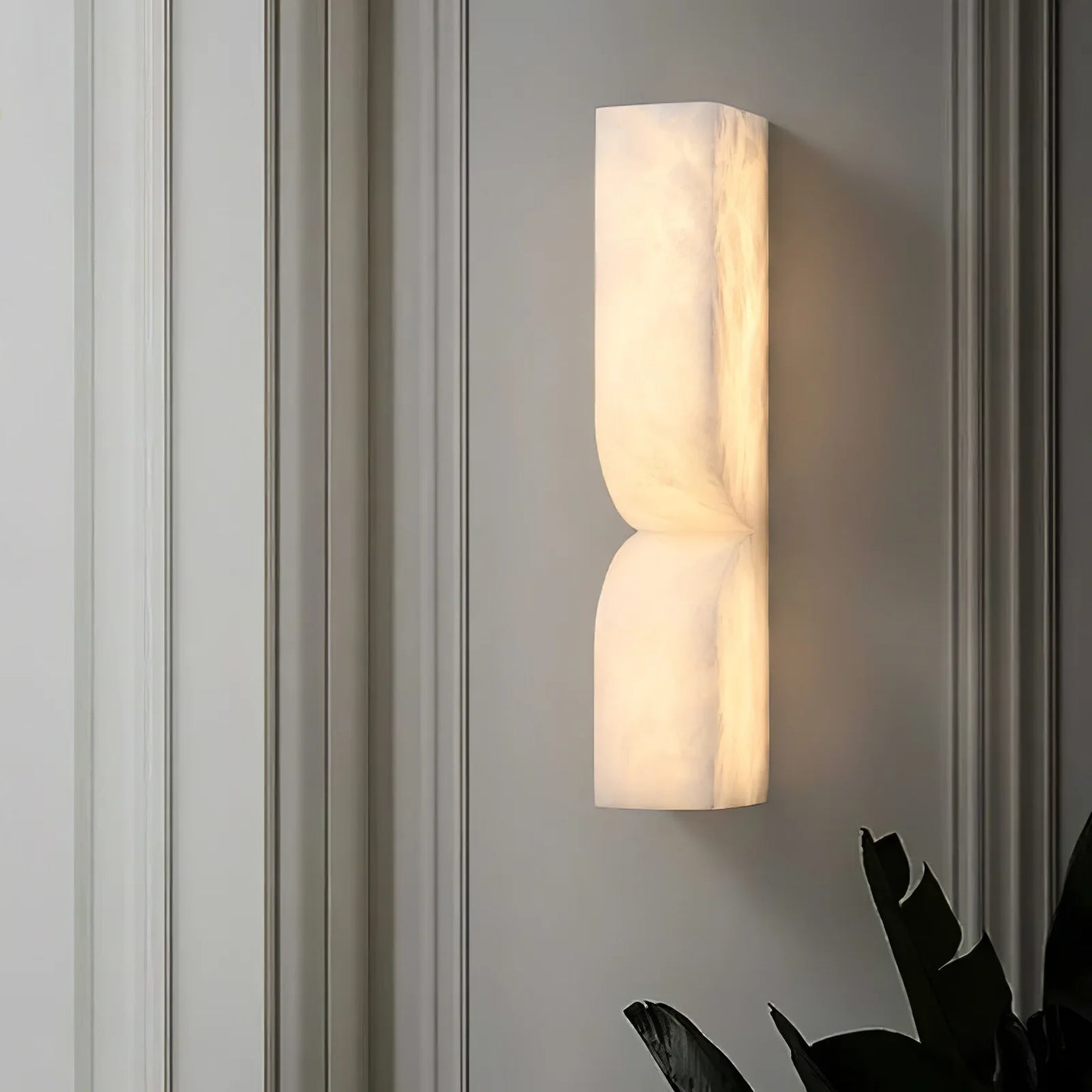 Spanish Alabaster Wall Lamp View 3 | Arc Fold Wall Lamp | Spanish Alabaster | JINSHE | JINSHE