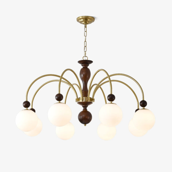 Archway Walnut Color Curated Mouth-Blown Frosted