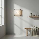 Artisan Material Wall Lamp View 3 | Ariette Kite Wall Sconce | Wabi-Sabi Dupont Paper Art Wall Lamp | JINSHE | JINSHE