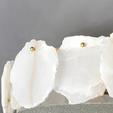 Brass Ceiling Light View 9 | Marble & Brass Drum Ceiling Light | Natural Stone Semi-Flush Mount | Eye-Comfort | JINSHE | JINSHE