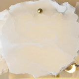 Brass Ceiling Light View 10 | Marble & Brass Drum Ceiling Light | Natural Stone Semi-Flush Mount | Eye-Comfort | JINSHE | JINSHE