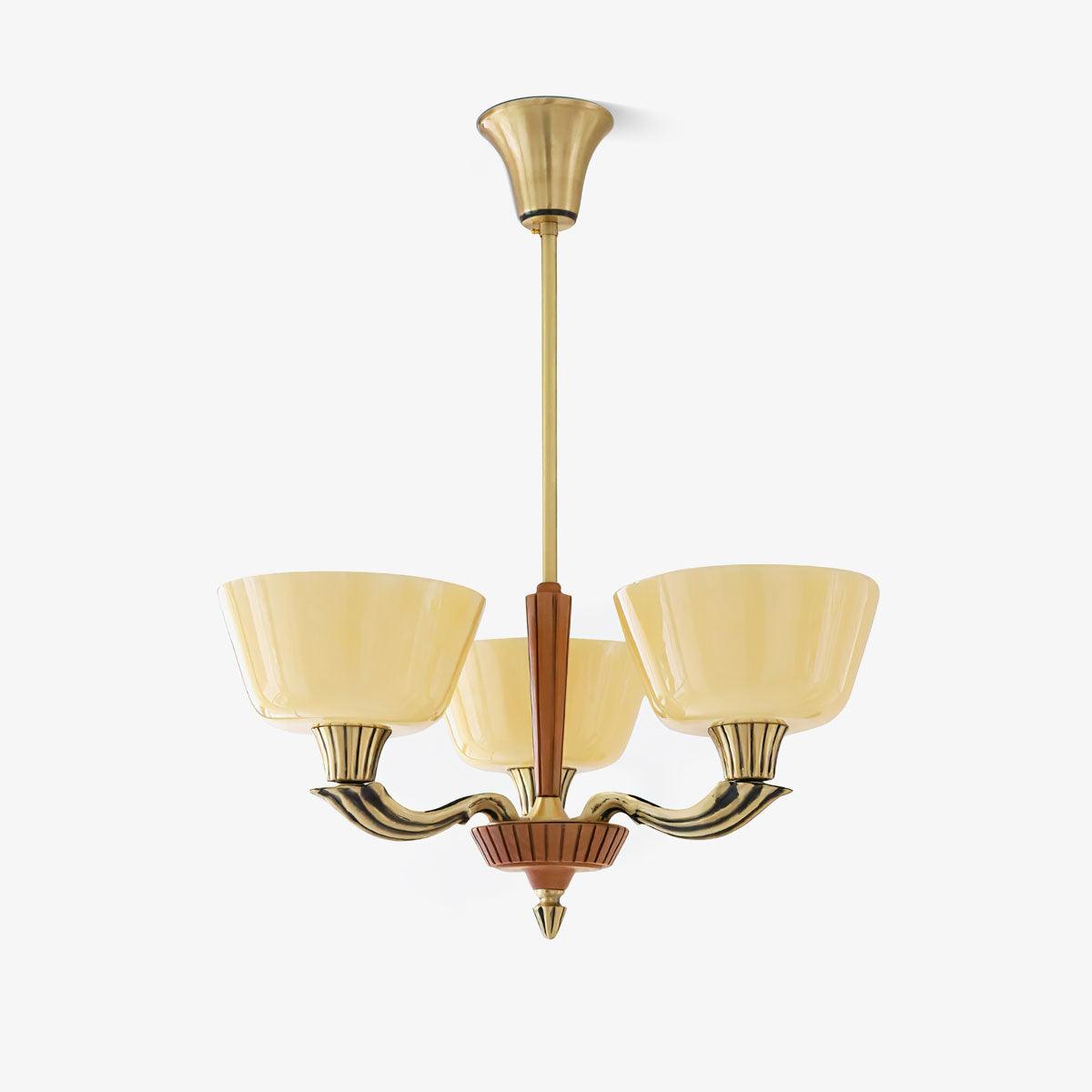Ascher Curated Mouth-Blown Frosted Glass Chandel – Mouth-Blown Frosted Glass Chandelier