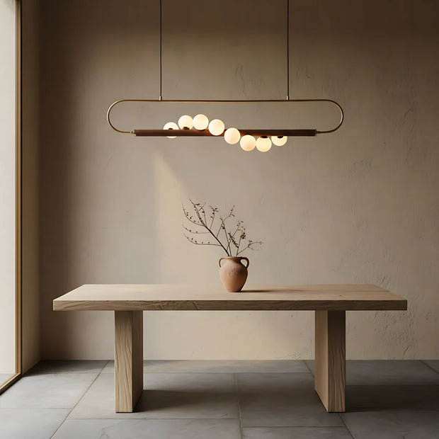 Astra Linear Hand-cast Resin Chandelier | The Sculptural Art Collection | JINSHE