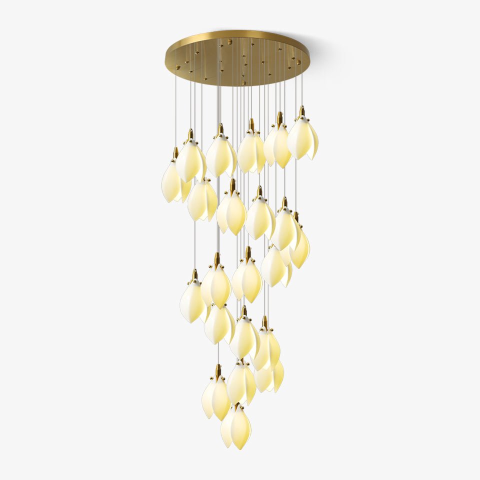 Astralis Bloom Stairs Curated Hand-Thrown Cerami – Hand-Thrown Ceramic Chandelier