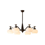 Astrid Curated Mouth-Blown Frosted Glass Chandel – 10-Lights ∅ 47.2 x H 10.2 finish configuration