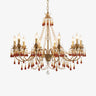 Petala Amber Art Glass Chandelier