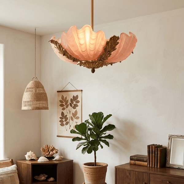 Aurelia Shell Curated Mouth-Blown Frosted Glass