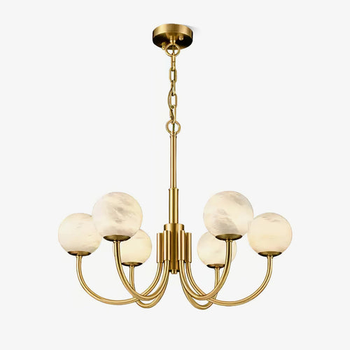 Aurelian Alabaster Globe Curated Alabaster Chand – Alabaster Chandelier