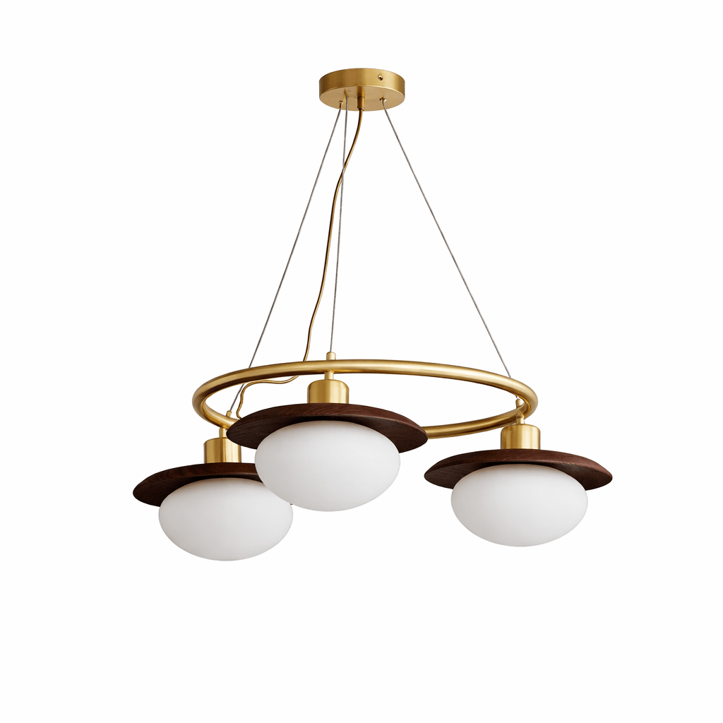 Aurelin Halo Curated Mouth-Blown Frosted Glass C – 3 Heads ∅ 26.7 x H 7.4 finish configuration #1