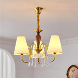 Aurembra Curated K9 Bohemian Crystal Chandelier – 3 Heads Dia 68cm x H 100cm  ∅ 26.7 x H 3 finish configuration