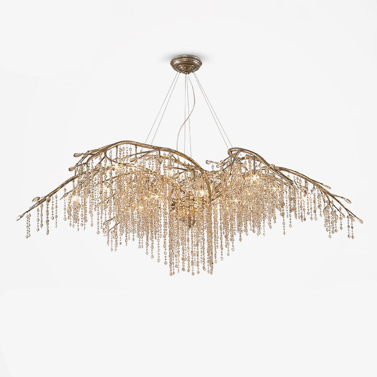 Autumn Twilight Curated Amber Art Glass Chandeli – Amber Art Glass Chandelier