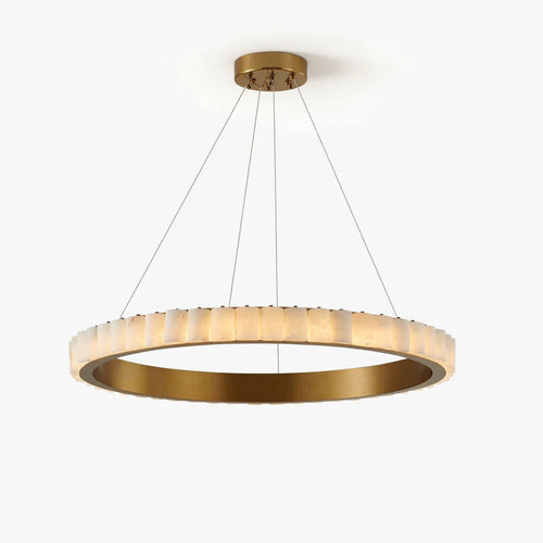 Avalon Alabaster Chandelier - Translucent Natural Alabaster Stone Grain