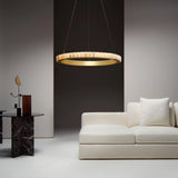 JINSHE Natural Spanish Alabaster Avalon Chandelier | Wabi Sabi Lighting Chandelier - product image