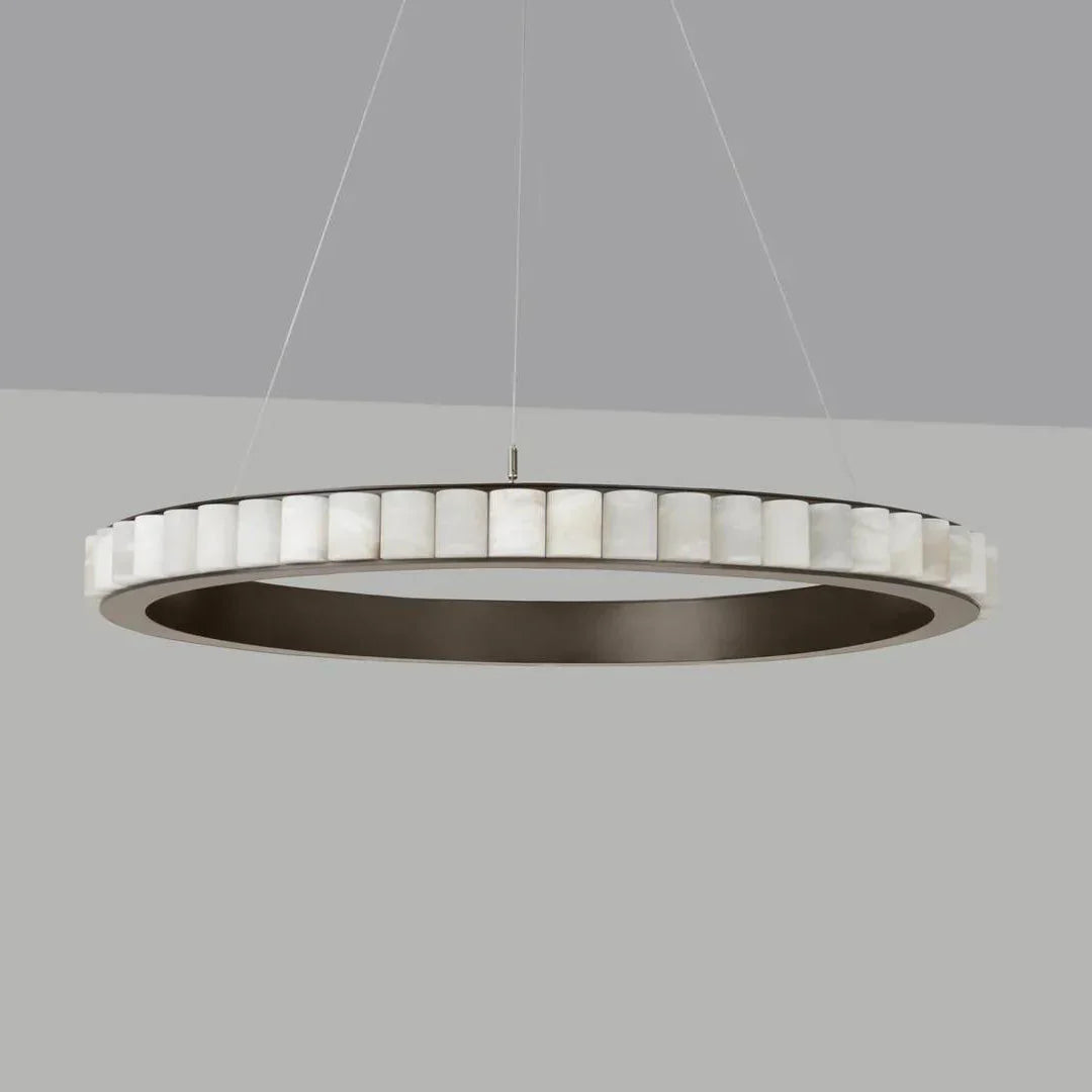 JINSHE Natural Spanish Alabaster Avalon Chandelier | Wabi Sabi Lighting Chandelier - product image