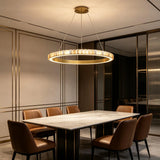 JINSHE Natural Spanish Alabaster Avalon Chandelier | Wabi Sabi Lighting Chandelier - detail view