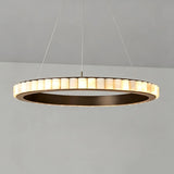 JINSHE Natural Spanish Alabaster Avalon Chandelier | Wabi Sabi Lighting Chandelier - product image