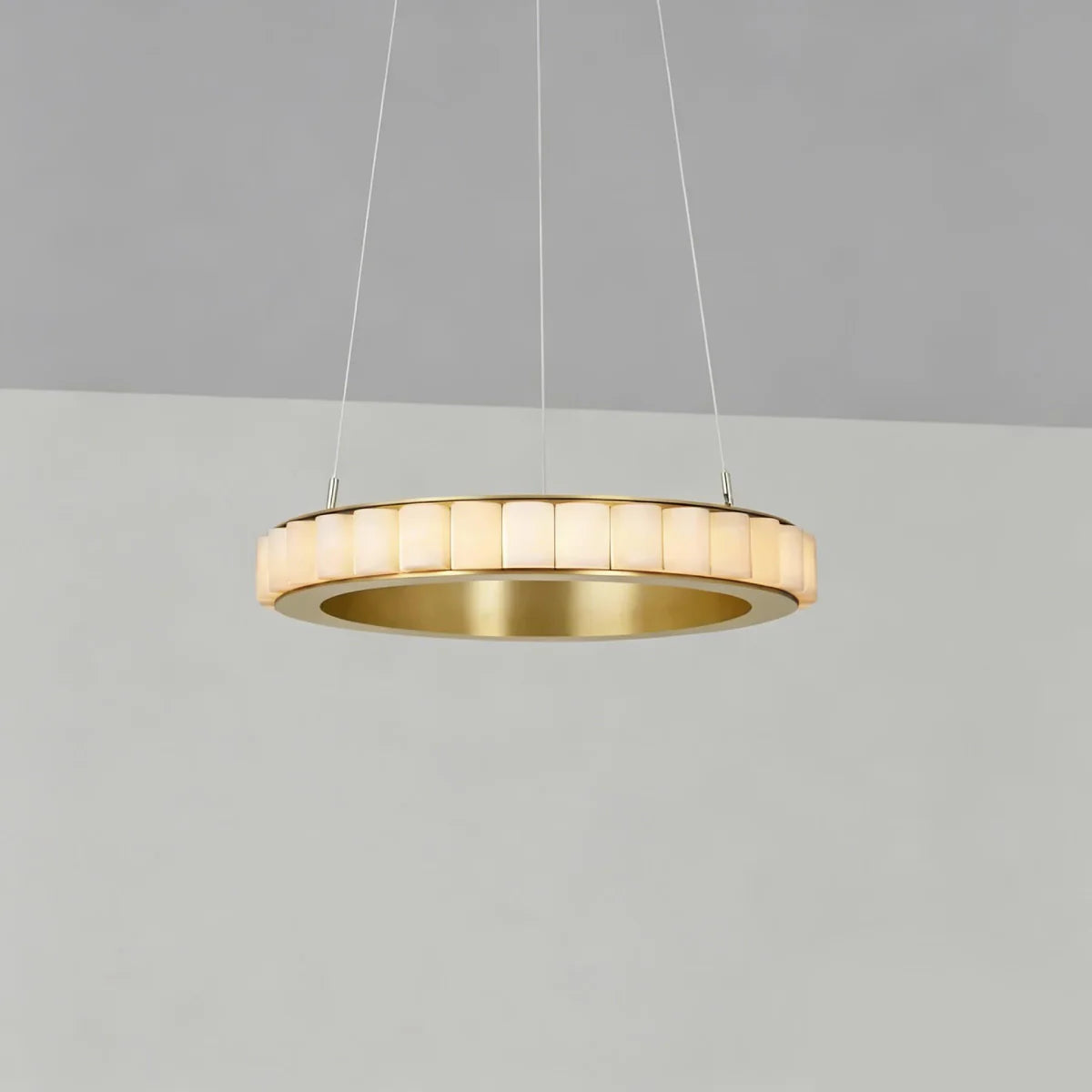 JINSHE Natural Spanish Alabaster Avalon Chandelier | Wabi Sabi Lighting Chandelier - product image
