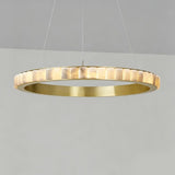 JINSHE Natural Spanish Alabaster Avalon Chandelier | Wabi Sabi Lighting Chandelier - product image