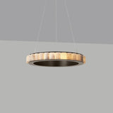 JINSHE Natural Spanish Alabaster Avalon Chandelier | Wabi Sabi Lighting Chandelier - product image