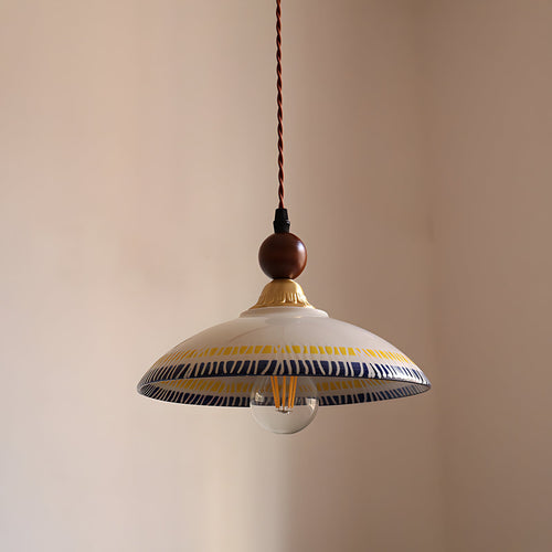 Avelin Curated Solid Brass Pendant Light – Model A Dia 25cm x H 21cm  ∅ 9.8 x H 8.2 finish configuration