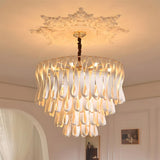 Avelisse Curated Mouth-Blown Frosted Glass Chand – 15 Heads Dia 90cm x H 72cm  ∅ 35.4 x H 2 finish configuration