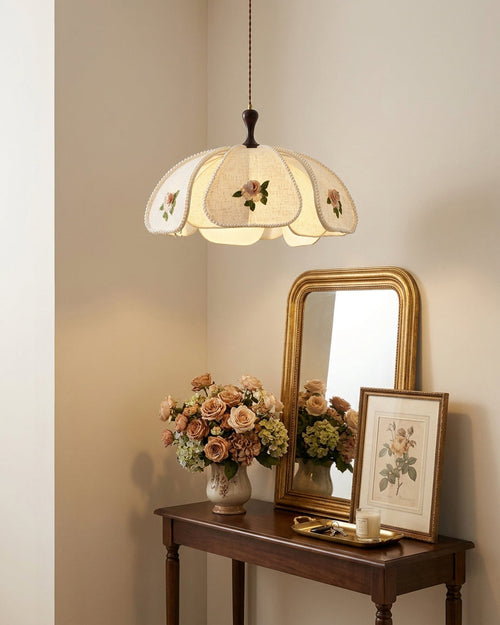 Avenelle Curated Solid Brass Pendant Light installed in residential dining space