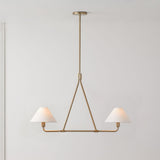 Axis Curated Solid Brass Chandelier – architectural ceiling profile #1