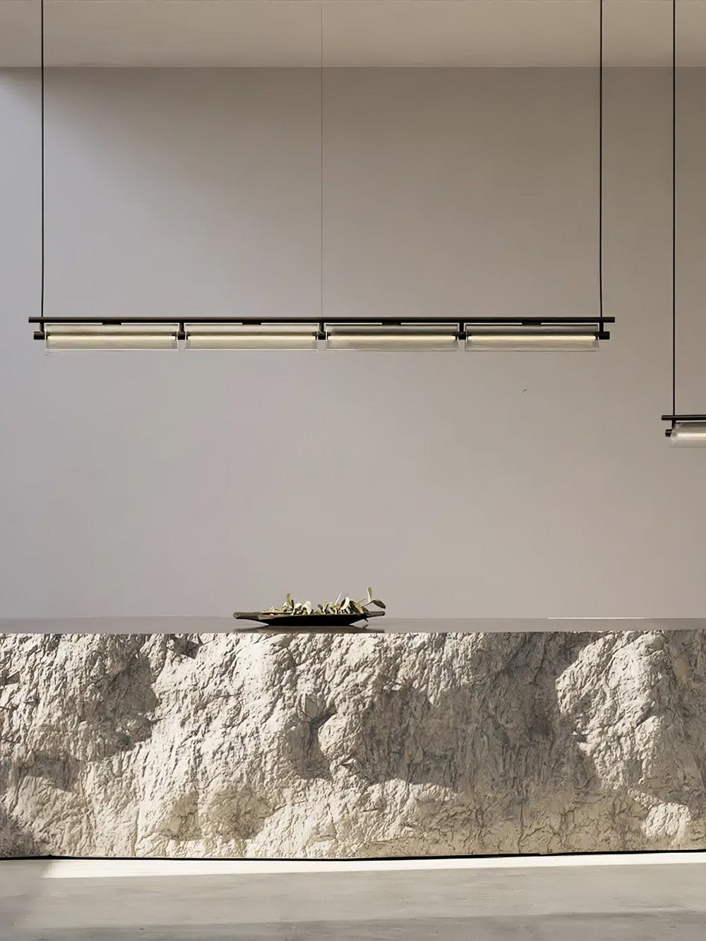 Axya Island Curated Optical Acrylic Chandelier