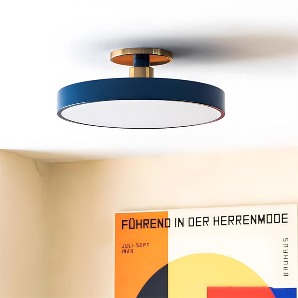 Azure Plate Curated Solid Brass Flush Mount Ceil