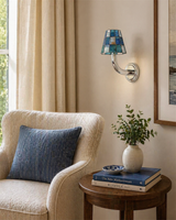 Amber Art Glass craftsmanship detail on Azurielle Curated Amber Art Glass Wall Sconce