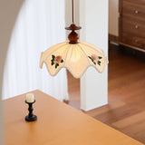 Balletic Curated Solid Hardwood Pendant Light installed in residential dining space