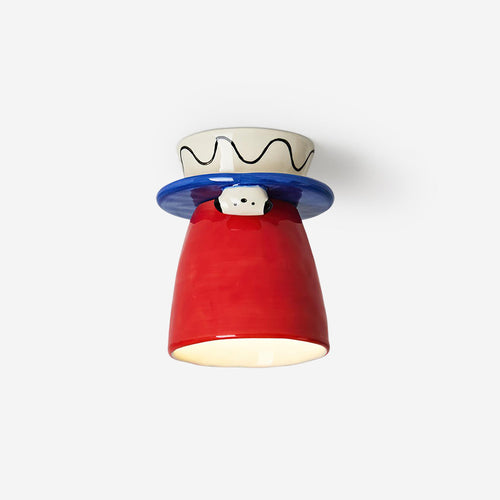 Bambino Curated Hand-Thrown Ceramic Flush Mount – Hand-Thrown Ceramic Flush Mount Ceiling Light