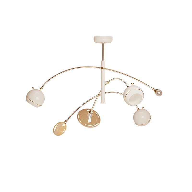 Beanie Curated Mouth-Blown Frosted Glass Chandel – handcrafted surface texture #1