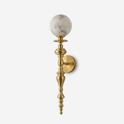 Beatty Alabaster Curated Alabaster Wall Sconce – Alabaster Wall Sconce