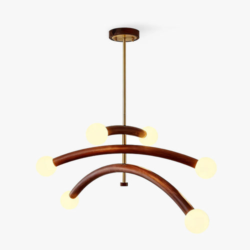 JINSHE Walnut organic modern chandelier | antique style for living room Chandelier - main product view