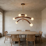 JINSHE Walnut organic modern chandelier | antique style for living room Chandelier - product image