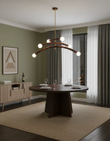 JINSHE Walnut organic modern chandelier | antique style for living room Chandelier - product image