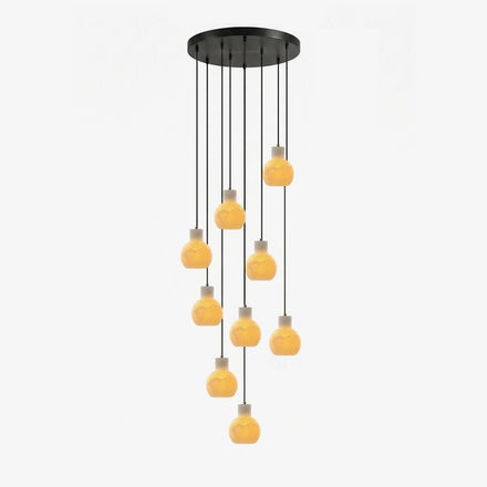 Bell Jar Alabaster Chandelier