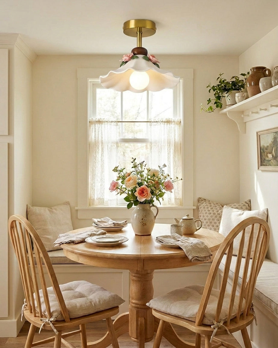 Bellarose Curated Solid Brass Flush Mount Ceilin