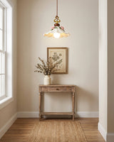 Bellarose Curated Solid Brass Pendant Light – dimensional scale reference