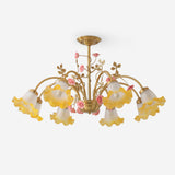 Belle Garden Curated Mouth-Blown Frosted Glass C – Mouth-Blown Frosted Glass Chandelier