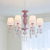Bellina Curated Hand-Thrown Ceramic Chandelier – 6 Heads Dia 65cm x H 55cm  ∅ 25.6 x H 21 finish configuration