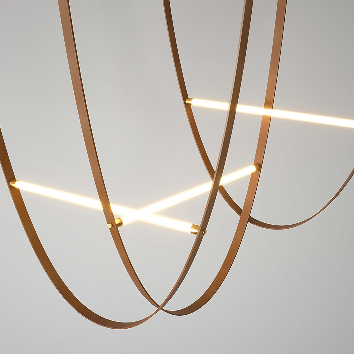 Tracer Belt Curated Mouth-Blown Frosted Glass Ch – unlit natural material contrast
