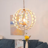 Bianca Floral Orb Curated Hand-Thrown Ceramic Ch – unlit natural material contrast