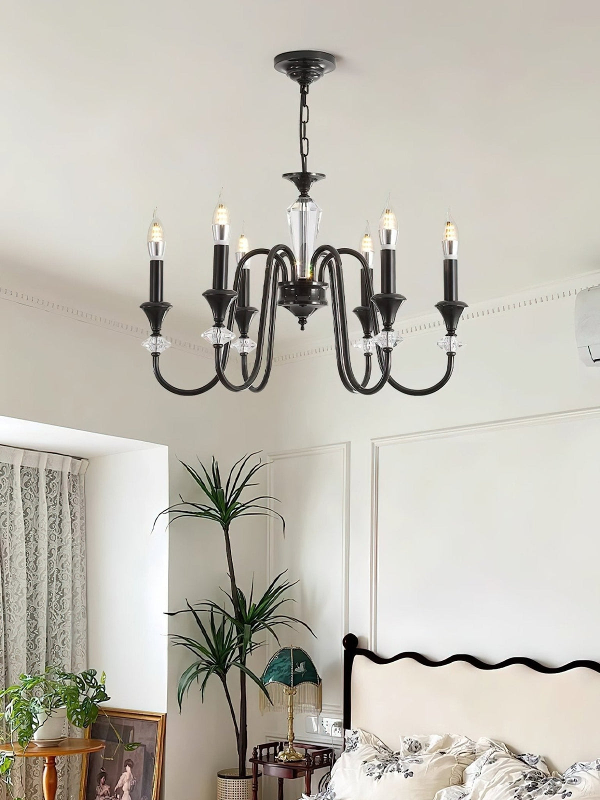 Noir Candelabra Chandelier – Ambient Illumination in Luxury Interior Setting View 13