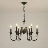 Noir Candelabra Chandelier – Ambient Illumination in Luxury Interior Setting View 17
