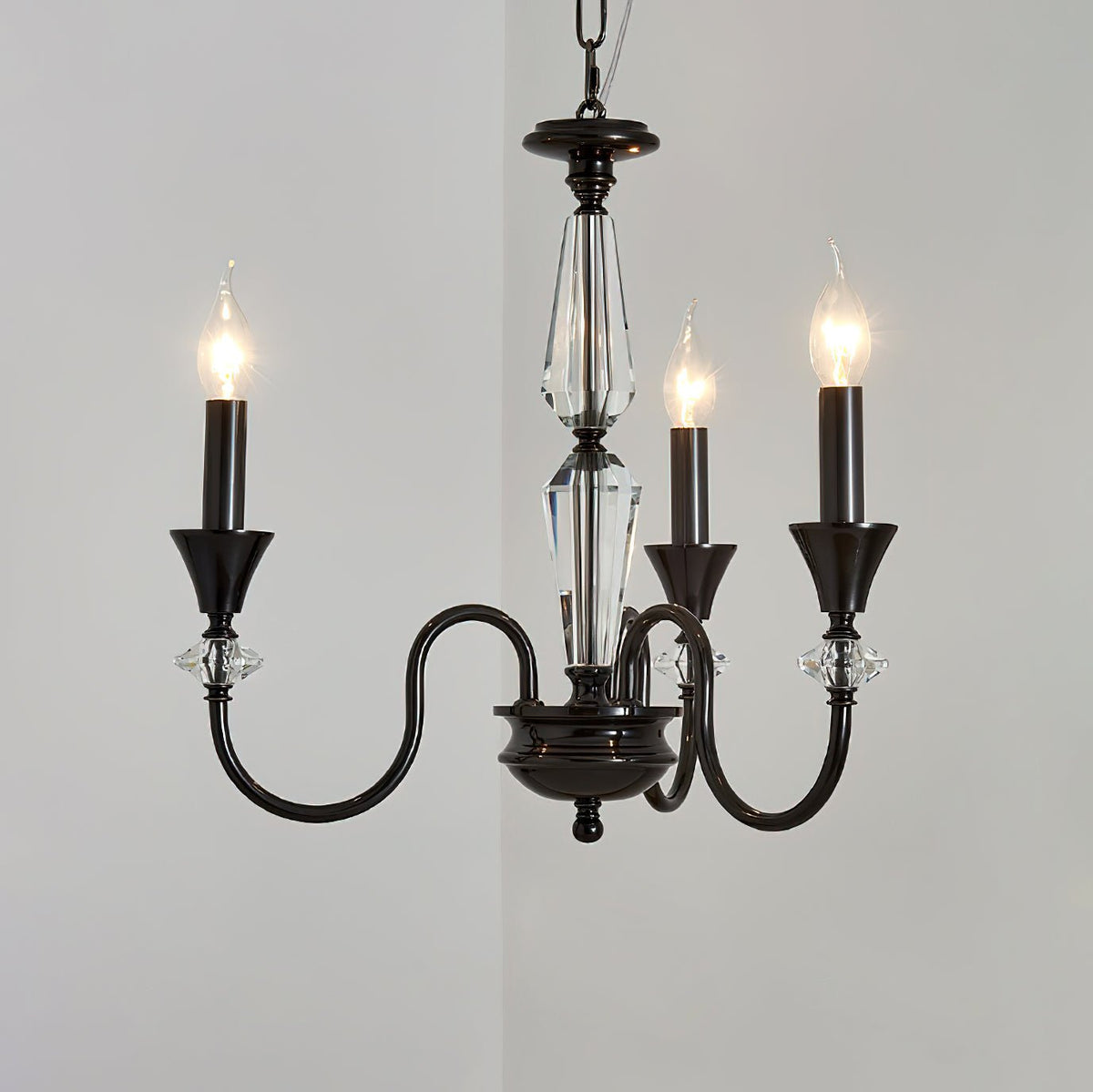Noir Candelabra Chandelier – Ambient Illumination in Luxury Interior Setting View 16